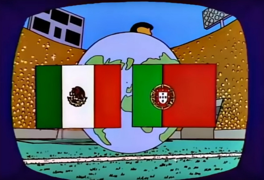 Portugal vs México na final do Mundial… segundo Os Simpsons